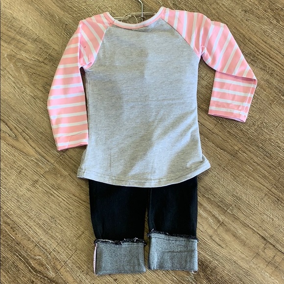 Long sleeve shirt and jean pant set - Picture 4 of 8